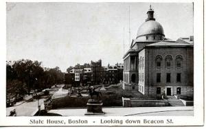 MA - Boston, State House Looking Down Beacon Street