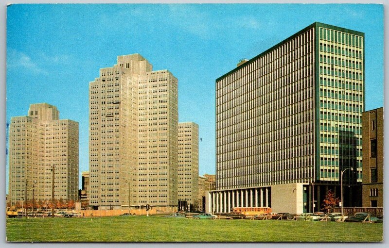 Pittsburgh Pennsylvania 1962 Postcard Modern Gateway Center and State Building