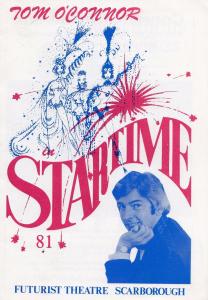 Tom O Connor Startime in Scarborough 1980s Theatre Programme