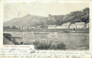 Germany Trier Pallien mit Mariensäule Vintage Postcard 07.94