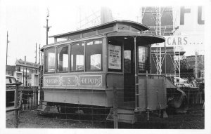 RPPC ST. LOUIS CAR COMPANY TRAIN EXHIBIT REAL PHOTO POSTCARD (c. 1960s)