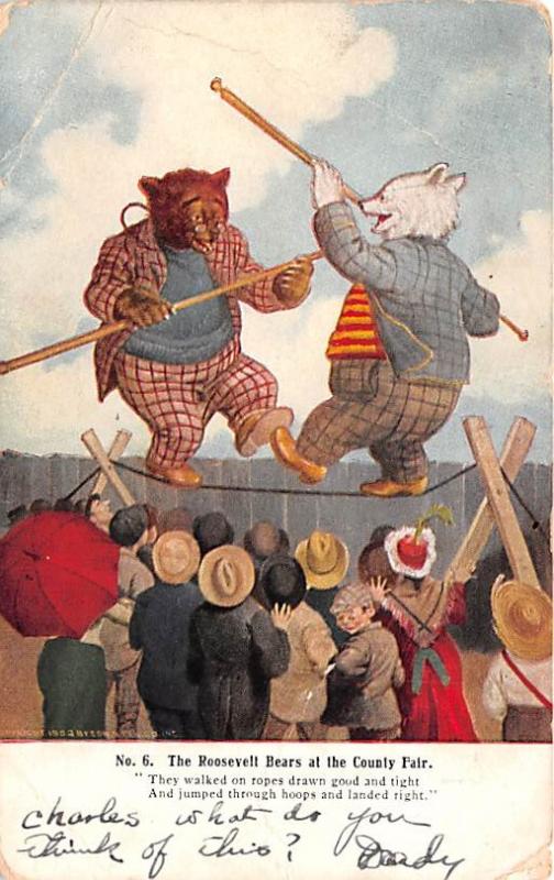 No. 6. The Rooselt Bears at the County Fair Bear 1907 creases, corner wear