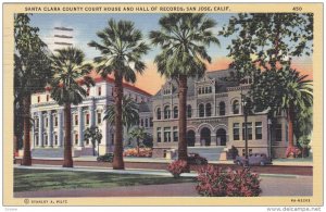 Santa Clara County Court House and Hall of Records, San Jose, California, 195...