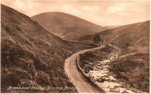 Vintage Postcard Brennand Valley Dunsop Bridge Road Trail Lancashire UK RPPC