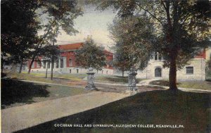 Cochran Hall & Gymnasium Allegheny College Meadville Pennsylvania 1910c postcard