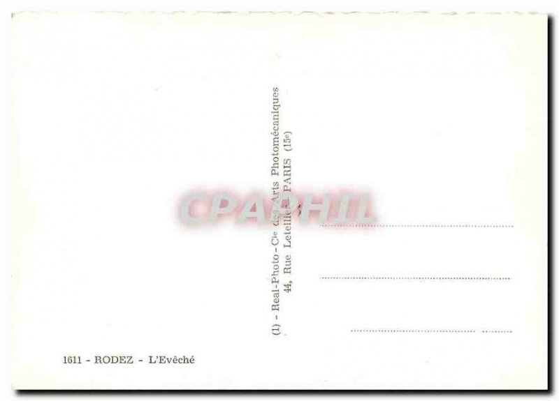 Postcard Modern Rodez L'Eveche