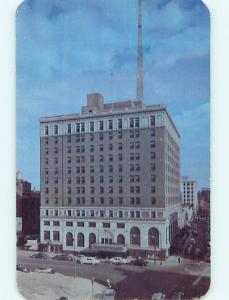 Unused 1950's OLD CARS & PENN - HARRIS HOTEL Harrisburg Pennsylvania PA Q5791