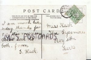 Genealogy Postcard - Hack - The Sycamores, Royston, Hertfordshire - Ref. R898