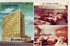 HOTEL KIRKWOOD, DES MOINES, IA. and THE COUNTRY KITCHEN restaurant 