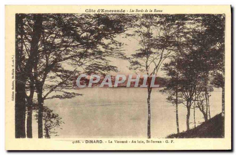 Old Postcard Emerald Coast Dinard The Banks of the Bramble La Vicomte Far St ...
