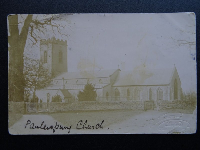 Northamptonshire PAULERSPURY St James The Great Church c1907 RP Postcard