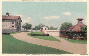 Postcard Stable Entrance + Drive Normandy Farm Gwynedd Valley PA