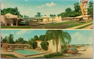 Imperial Hotel Orlando Avenue Winter Park Florida Pool & Grounds Posted Postcard