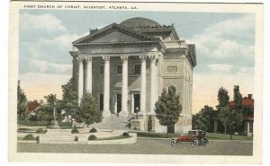 Postcard First Church of Christ Scientist Atlanta GA Georgia