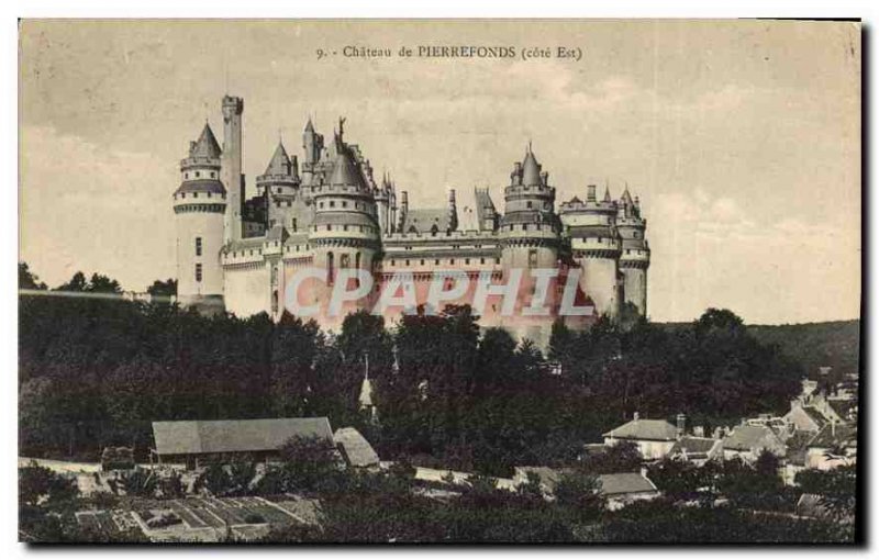 Old Postcard Chateau de Pierrefonds East Coast