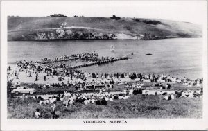 Vermilion Alberta Swimming Bathers AB Unused Real Photo Postcard H28