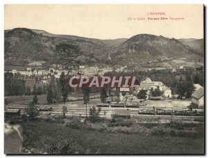 Postcard Old Large Format L & # 39Auvergne Cantal Vic on Cere Vue Generale 28...