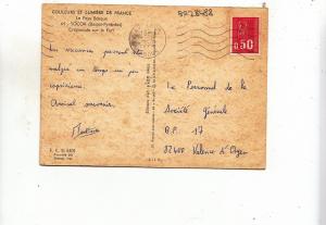 BF28488 socoa crepuscule sur le fort   france  front/back image