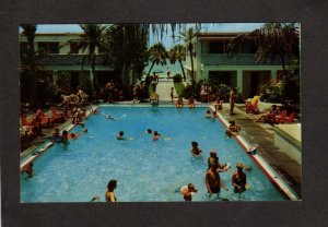 FL La Playa Apartment Apts Hotel Motel Redington Beach Florida Postcard Pool