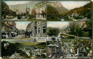 Bath Matlock Multi View UK C-1910 Postcard 4175