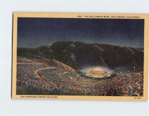 Postcard The Symphony Under The Stars, The Hollywood Bowl, Los Angeles, CA