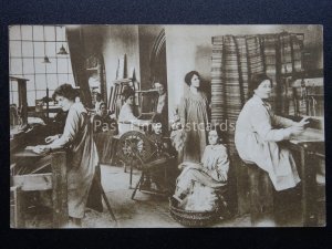 Advert CLEVEDON SOMERSET WEAVERS Hand Loom, Spinners Miss Grayson c1913 Postcard