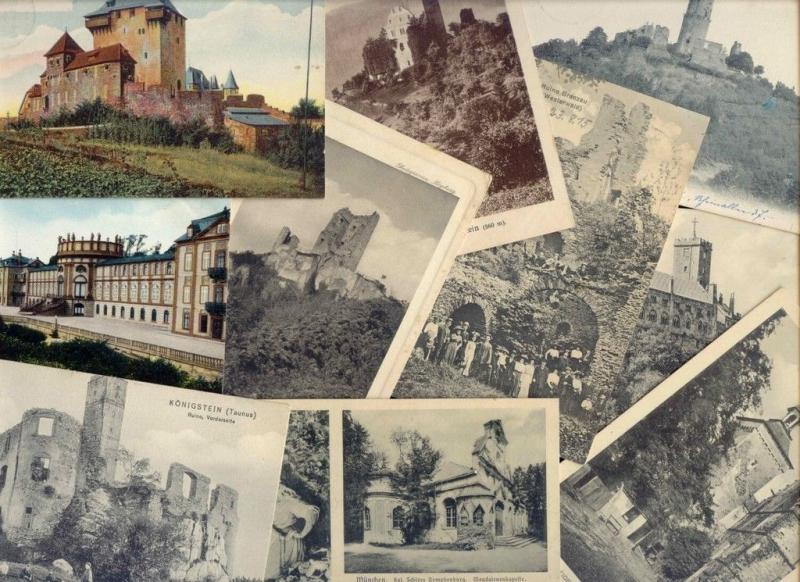 germany, 10 Early Postcards CASTLE SCHLOSS BURG RUINS RUINE KASTEEL (Lot 1)