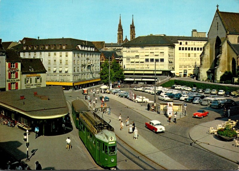 Switzerland Basel Barfuesserplatz Trolleys