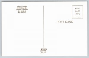 Redding California~Oxford Suite Hotel~Birds Eye View Of Pool @ Night~Vintage PC