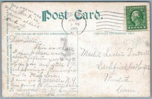 HUDSON NY CITY HOSPITAL 1915 ANTIQUE POSTCARD