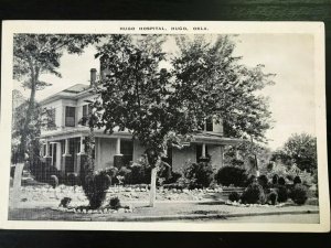 Vintage Postcard 1915-1930 Hugo Hospital Hugo Oklahoma