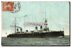 Old Postcard warship Dupetit Thouars The first class cruiser