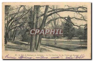 Old Postcard The Bois de Boulogne in Autumn Le Pre Catelan Island Chalet Bengali