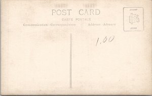 RPPC Gypsy Bride Woman Beautiful Veil Pearls Fur Blanket on Lawn Postcard B23