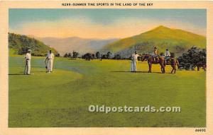 Summer Time Sports in the Land of the Sky Golf Unused 