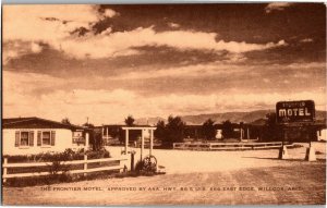 The Frontier Motel Hwy 86 & 666, East Edge Willcox AZ Vintage Postcard E42