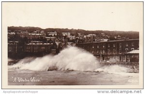 England Weston-Super-Mare A Weston Wave Real Photo