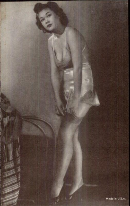 Sexy Pin-Up Woman Semi Nude Arcade Exhibit Card c1920s-30s #6