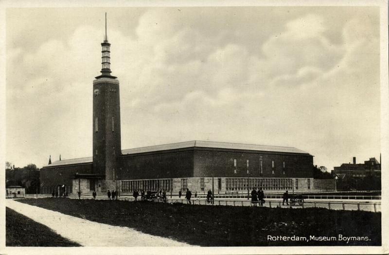 netherlands, ROTTERDAM, Museum Boymans, Architect Ad van der Steur (1935) RPPC