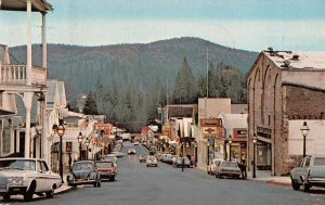 Nevada City California Business District Pepsi Sign Vintage Postcard JJ649879