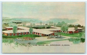 BIRMINGHAM, AL Alabama ~ Skilled Nursing Home ROSE MANOR c1960s Postcard