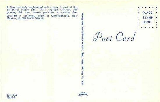 NM, Truth or Consequences, New Mexico, Golf Course, Dexter Press 33656-B