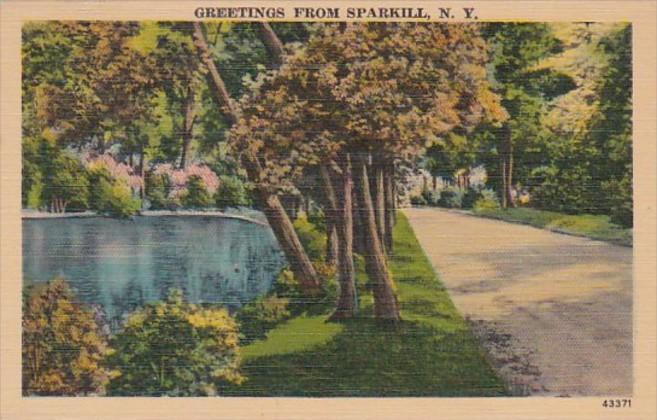 New York Greetings From Sparkill 1942