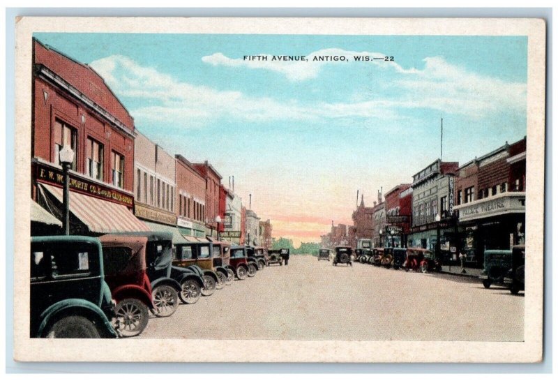 c1920 Fifth Avenue Classic Cars Exterior Building Antigo Wisconsin WI