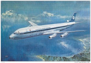 Airplane in Flight, KLM's Douglas DC-8 Intercontinental Jet, 1960´s