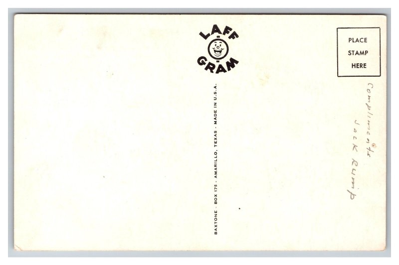 Good Morning Grumpy Guy Comic Postcard