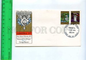 254825 AUSTRALIA Christmas Angel 1973 year FDC