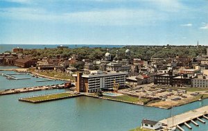 Kingston, Ontario Canada HOLIDAY INN HOTEL~Lake Ontario BIRD'S EYE VIEW Postcard