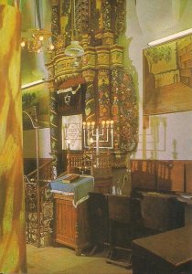 JUDAICA Safed, Israel, Ari Synagogue, Menorah, Aaron Ha Kodesh, 1970's