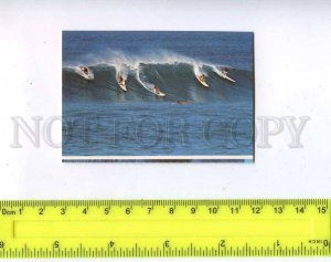 206218 ALOHA from HAWAII surfing old miniature card